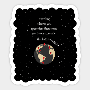 travel quotes Sticker